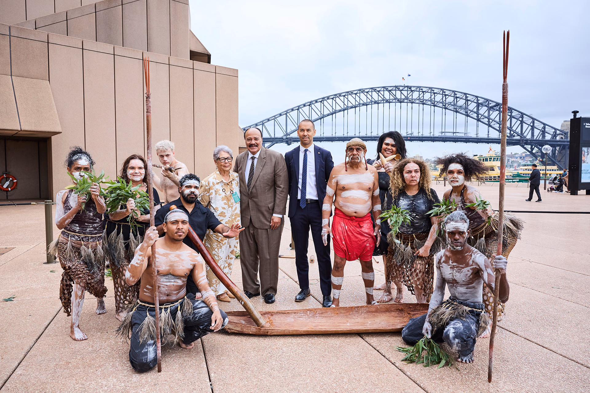 Martin Luther King III welcomed to Australia by CareerTrackers at the Sydney Opera House