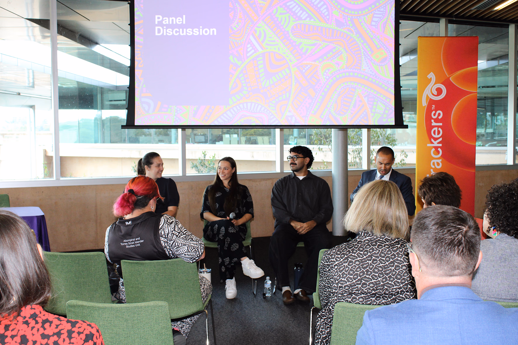 Panel discussion at the University of Queensland CareerTrackers MOU launch